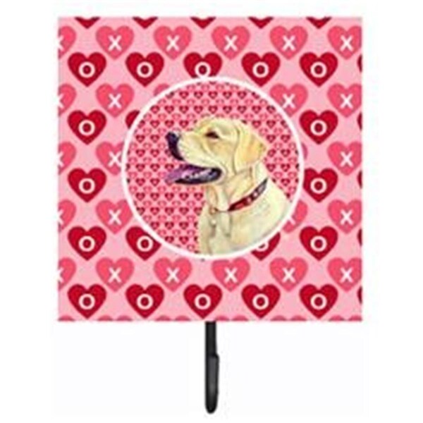 Jensendistributionservices 4.25 x 7 in. Labrador Valentines Love and Hearts Leash Or Key Holder MI1709175 - main